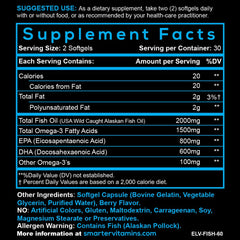 Label highlighting gluten-free, non-GMO and third-party testing