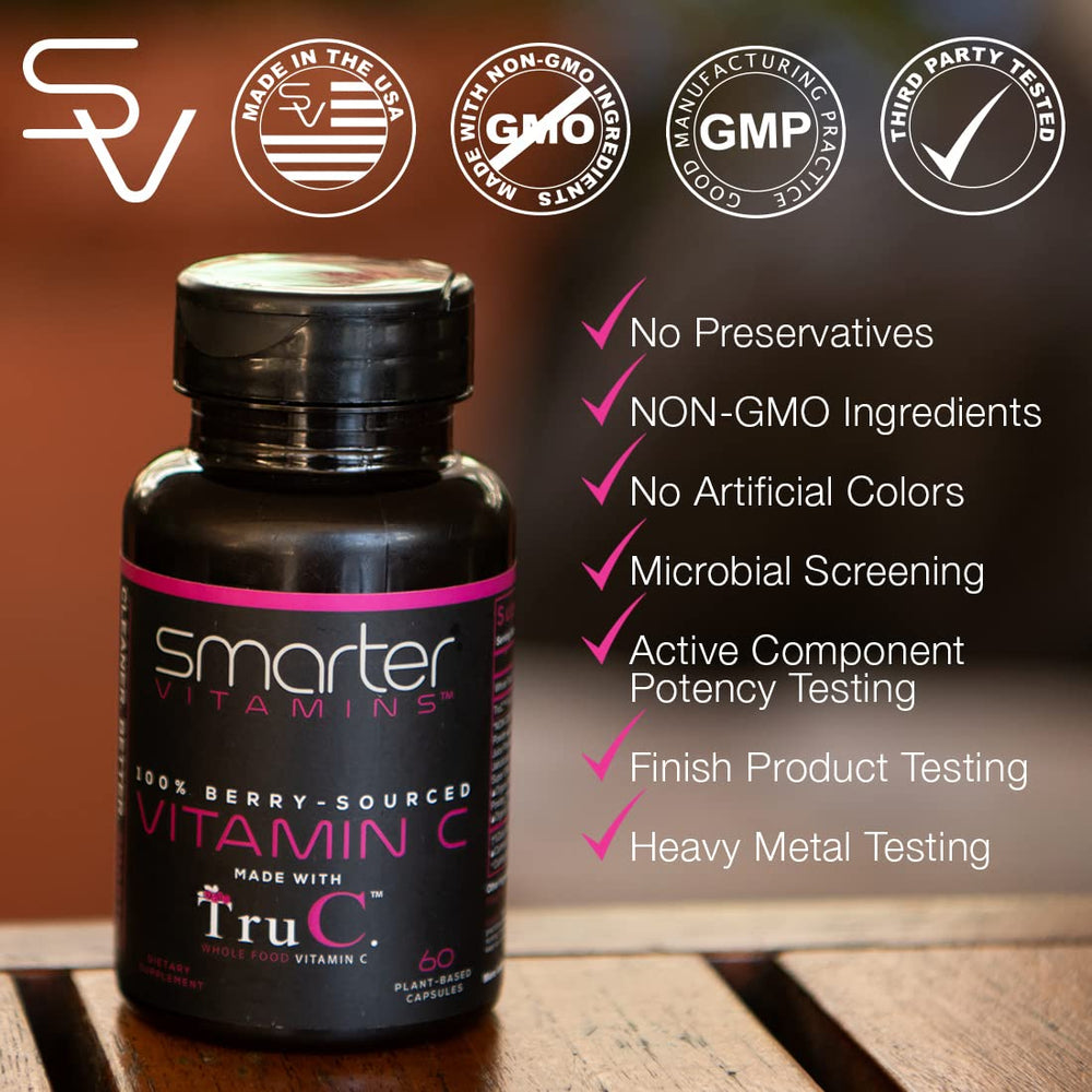 Graphic showing full-spectrum berry formula with polyphenols and bioflavonoids