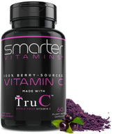 Bottle of Smarter Raw Whole-Food Vitamin C with 60 vegan capsules