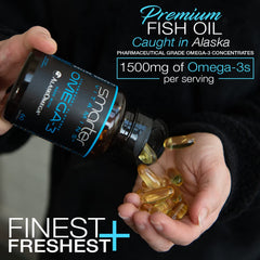 SmarterOmega3 berry softgels highlight tasty burpless formula for effortless daily use