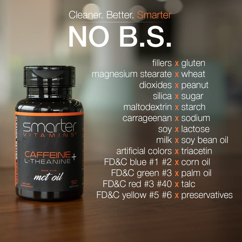 SmarterVitamins clean-label, gluten-free and non-GMO.