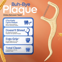 Dentist-tested anti-shred floss picks for reliable cleaning