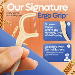 Travel-size compact packaging of SmartLifeco floss picks