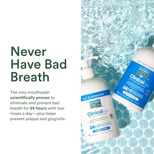 Two-bottle mouthwash kit size and packaging for home use