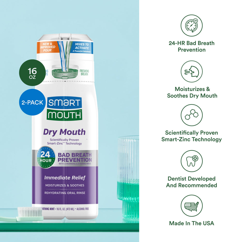 Mint-flavored SmartMouth mouthwash illustration