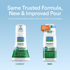 Close-up of SmartMouth DDS Activated Clinical Mouthwash label