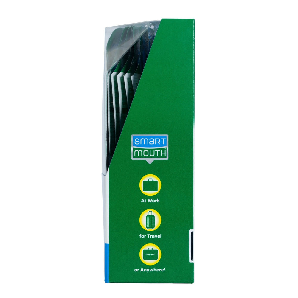 SmartMouth Clean Mint packets in a travel-friendly, compact pack