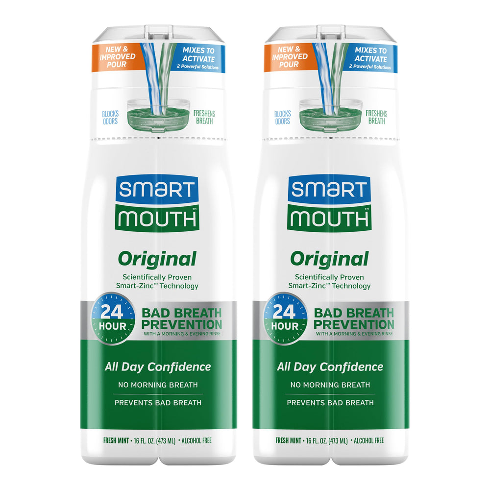 SmartMouth Original Activated Mouthwash 16 oz two-pack front view