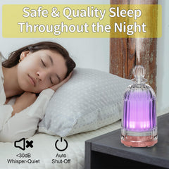 Whisper-quiet ultrasonic diffuser with auto shut-off