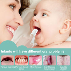 Disposable wipe for baby mouth cleaning