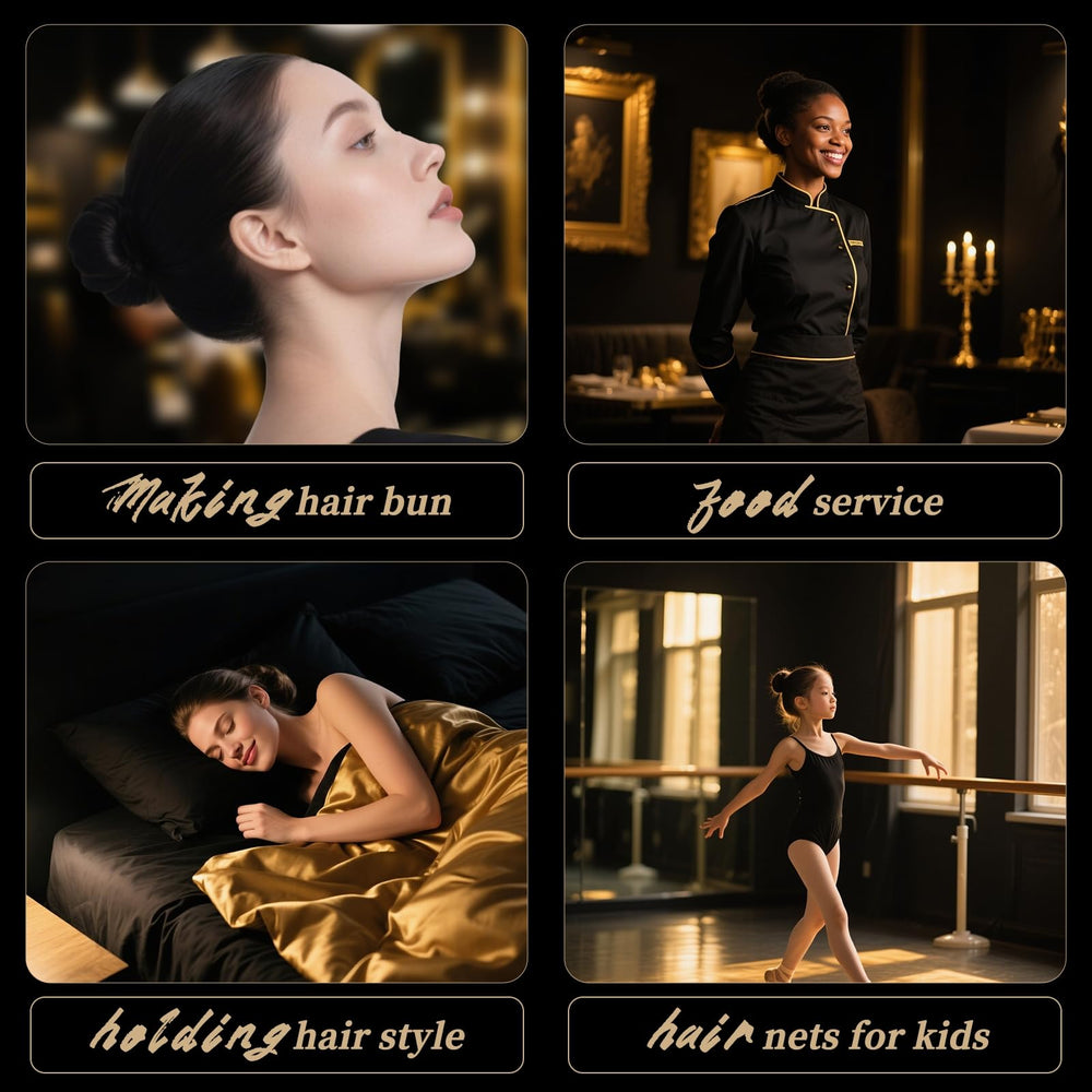 Smilco ballet bun wear demonstration with hidden support