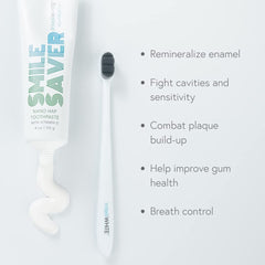 Close-up of concentrated toothpaste paste texture