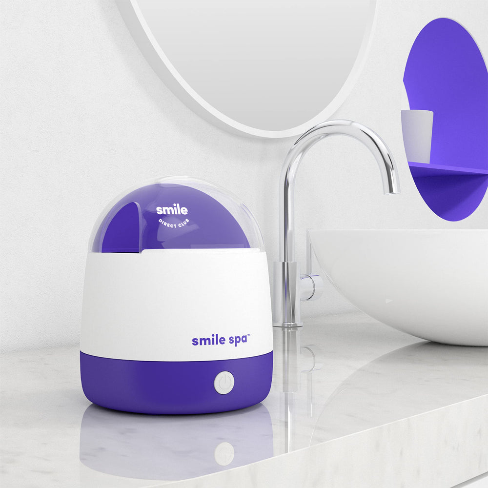 Compact countertop design of the Smile Spa cleaner