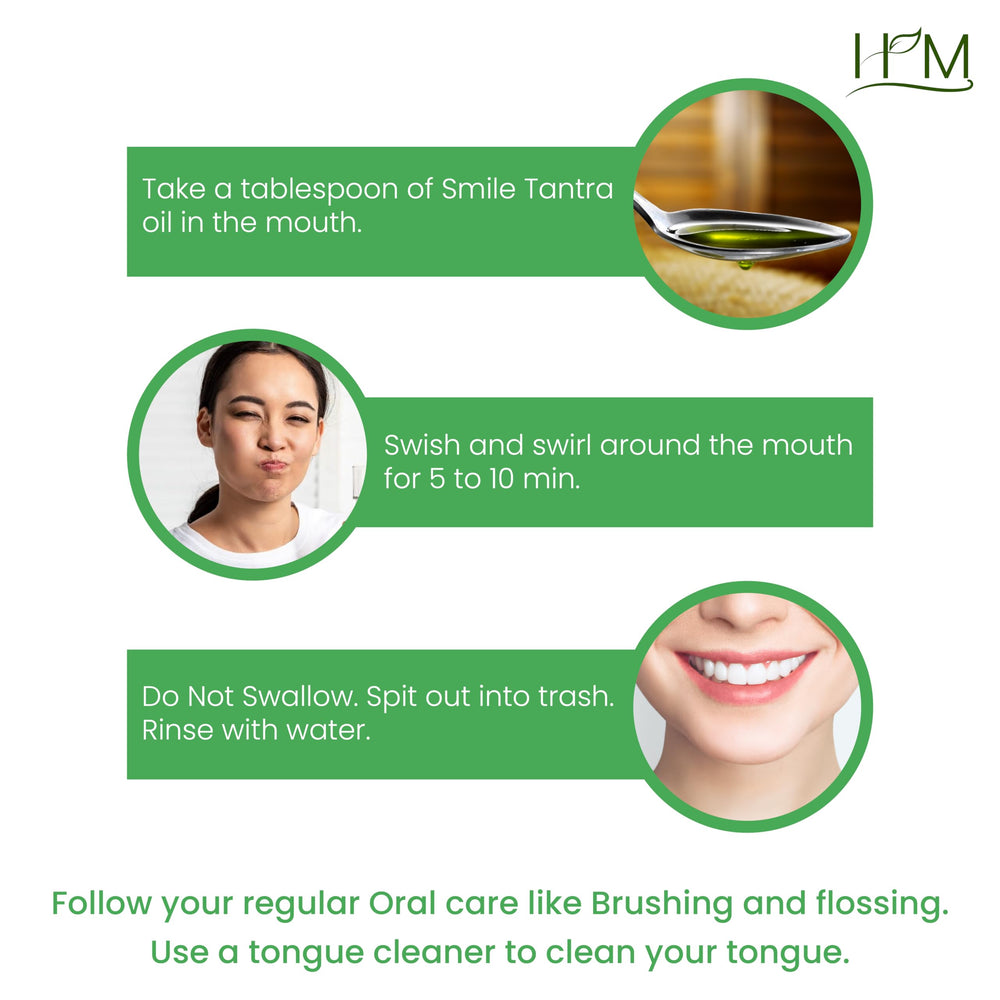 Fresh breath after using Smile Tantra Oil