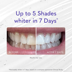 Smileactives whitening gel packaging next to toothpaste