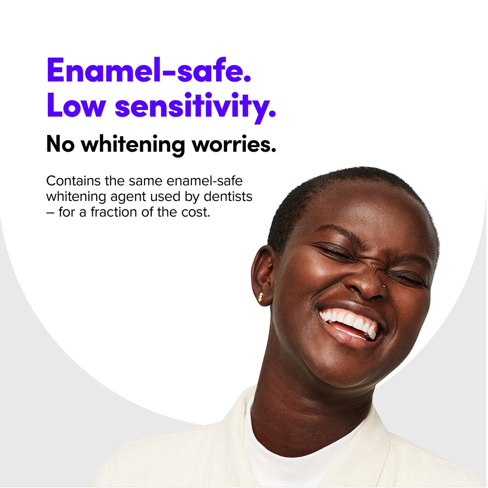 Before and after whitening results image