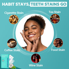 Enamel-safe whitening formula with coconut extract