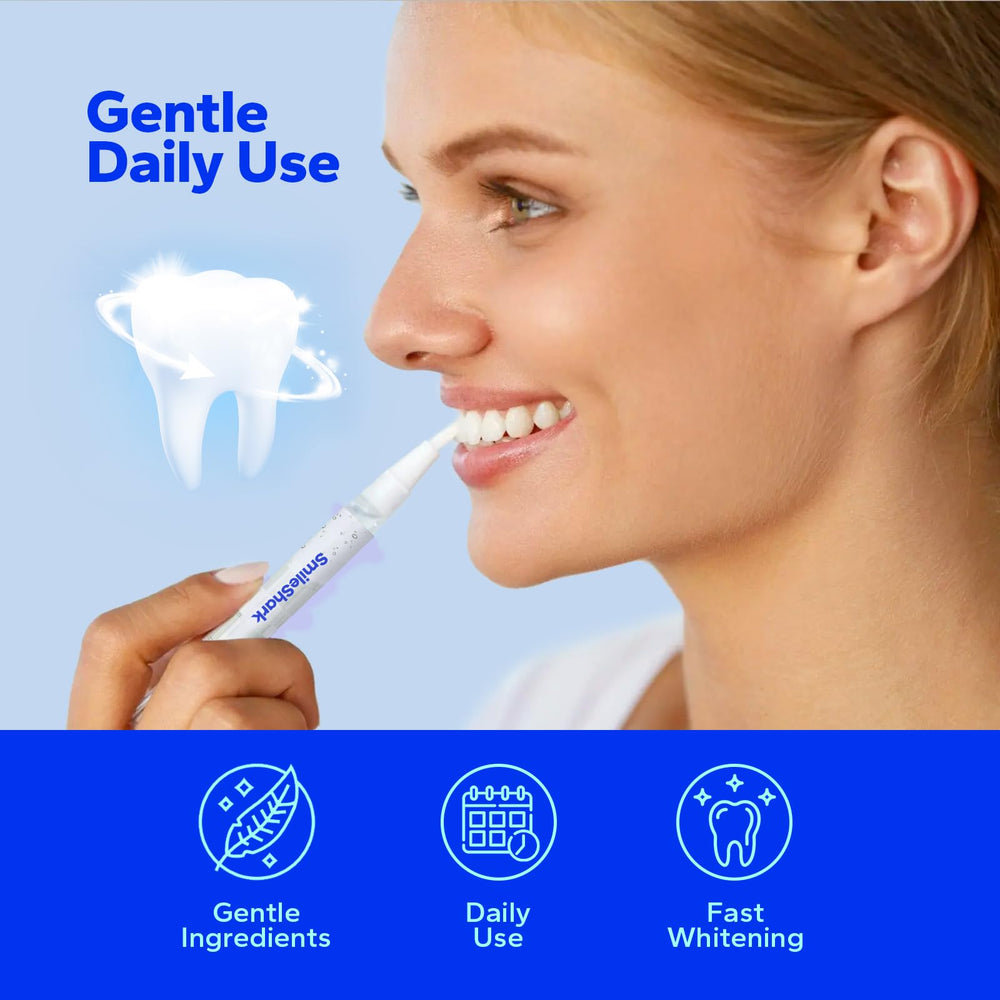 Close-up of SmileShark microfoam whitening gel technology