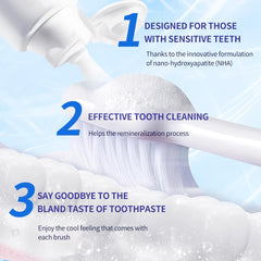 Smiling couple using Niacinamide toothpaste