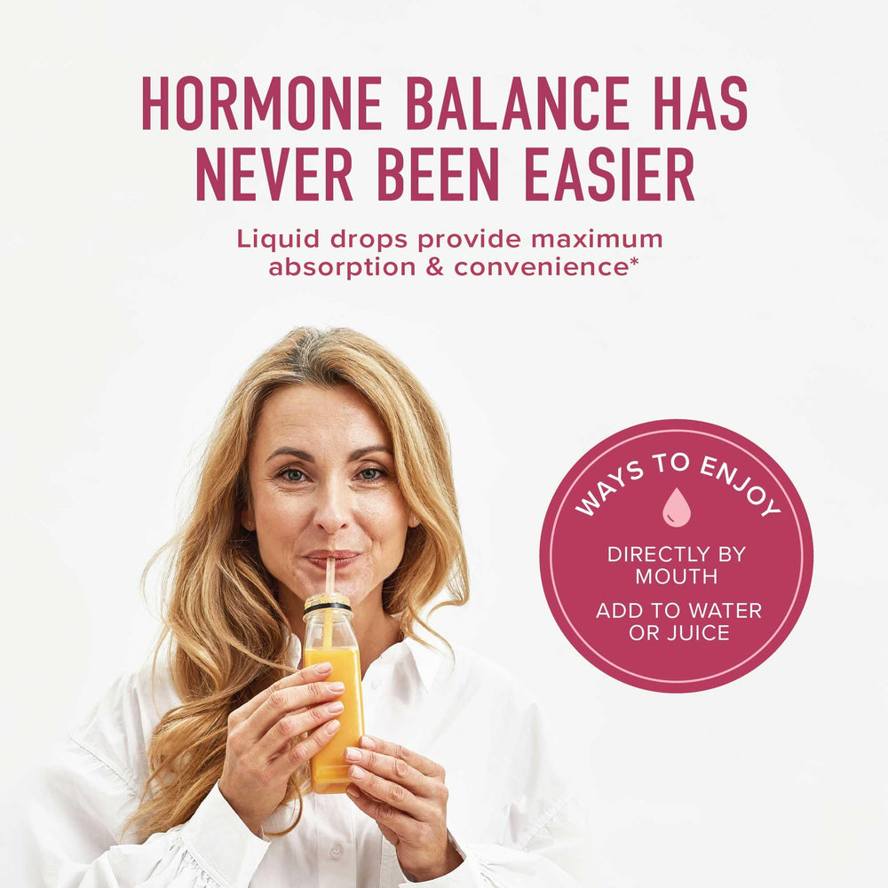 SMNutrition Hormone Balance Liquid Drops red raspberry leaf reveals comprehensive herbal blend.