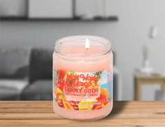 Maui Wowie Mango jar candle label close up