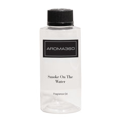 Smoke on The Water 200mL Aroma360 fragrance oil bottle on white background