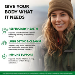 Smokers lung cleanse capsules bottle