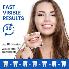 Whitening strips removing cigarette stains