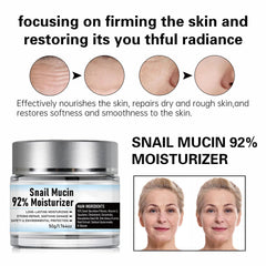 Applying Snail Mucin Original on the face for fast absorption