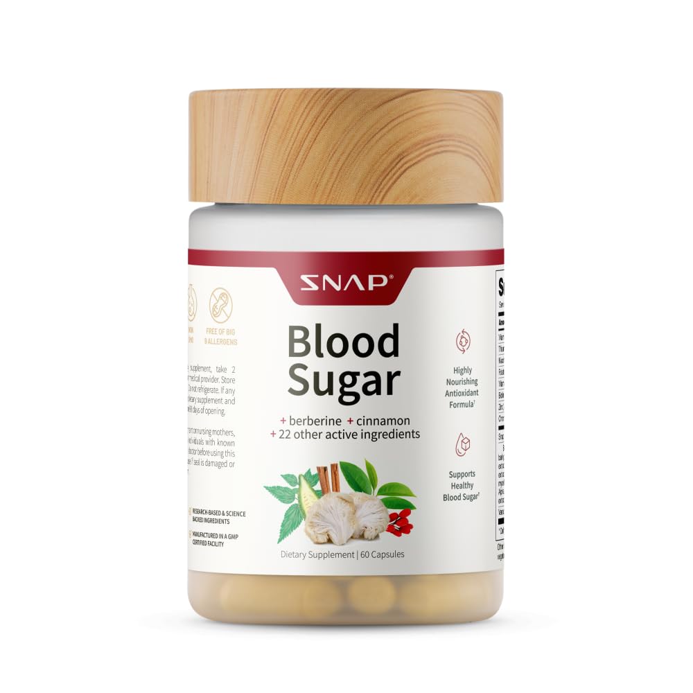 Bottle label showing berberine, CoQ10, cinnamon, alpha-lipoic acid and gymnema