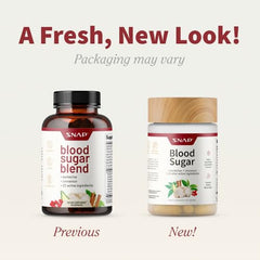 Close-up of Blood Sugar Blend capsules inside the bottle