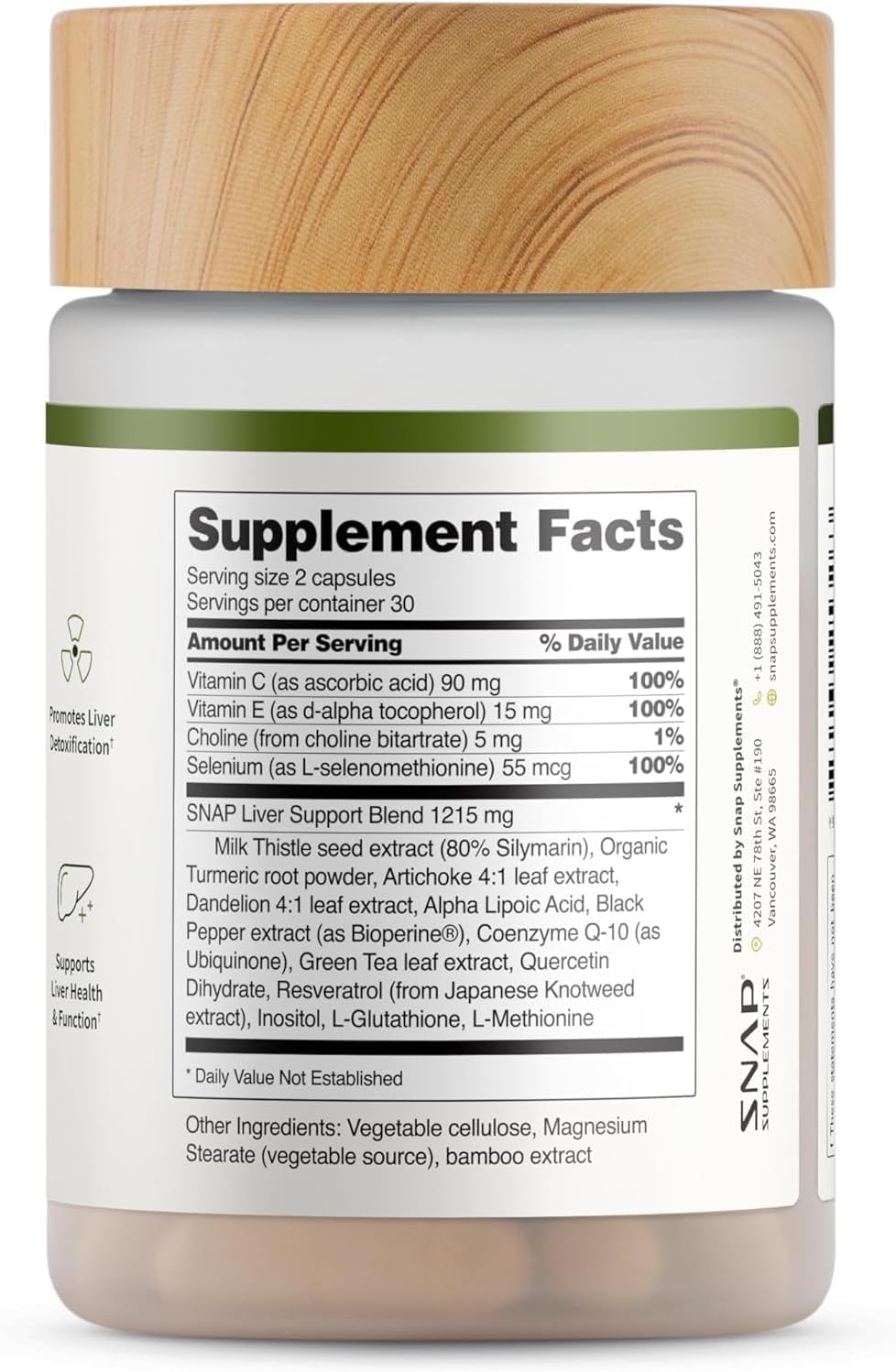 Lifestyle image of a person taking a supplement at home or office
