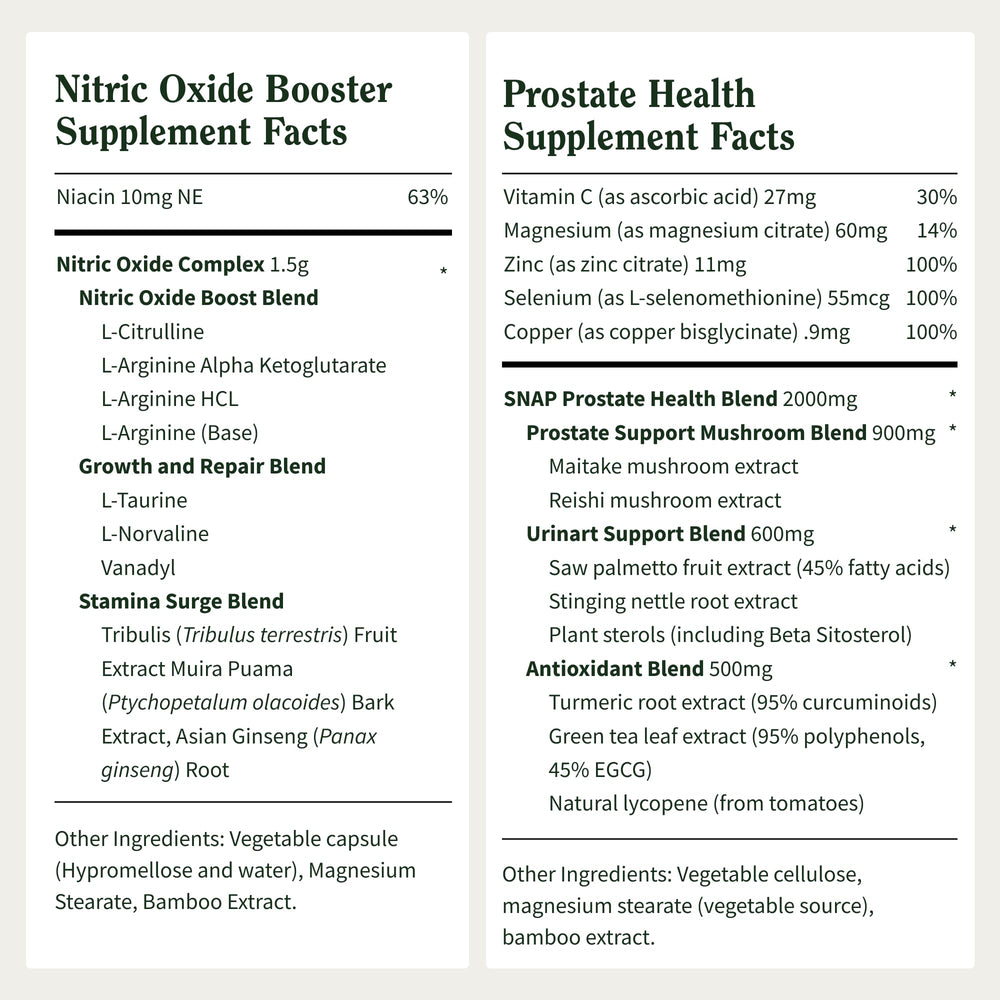 Nutritional ingredients and capsules on a display