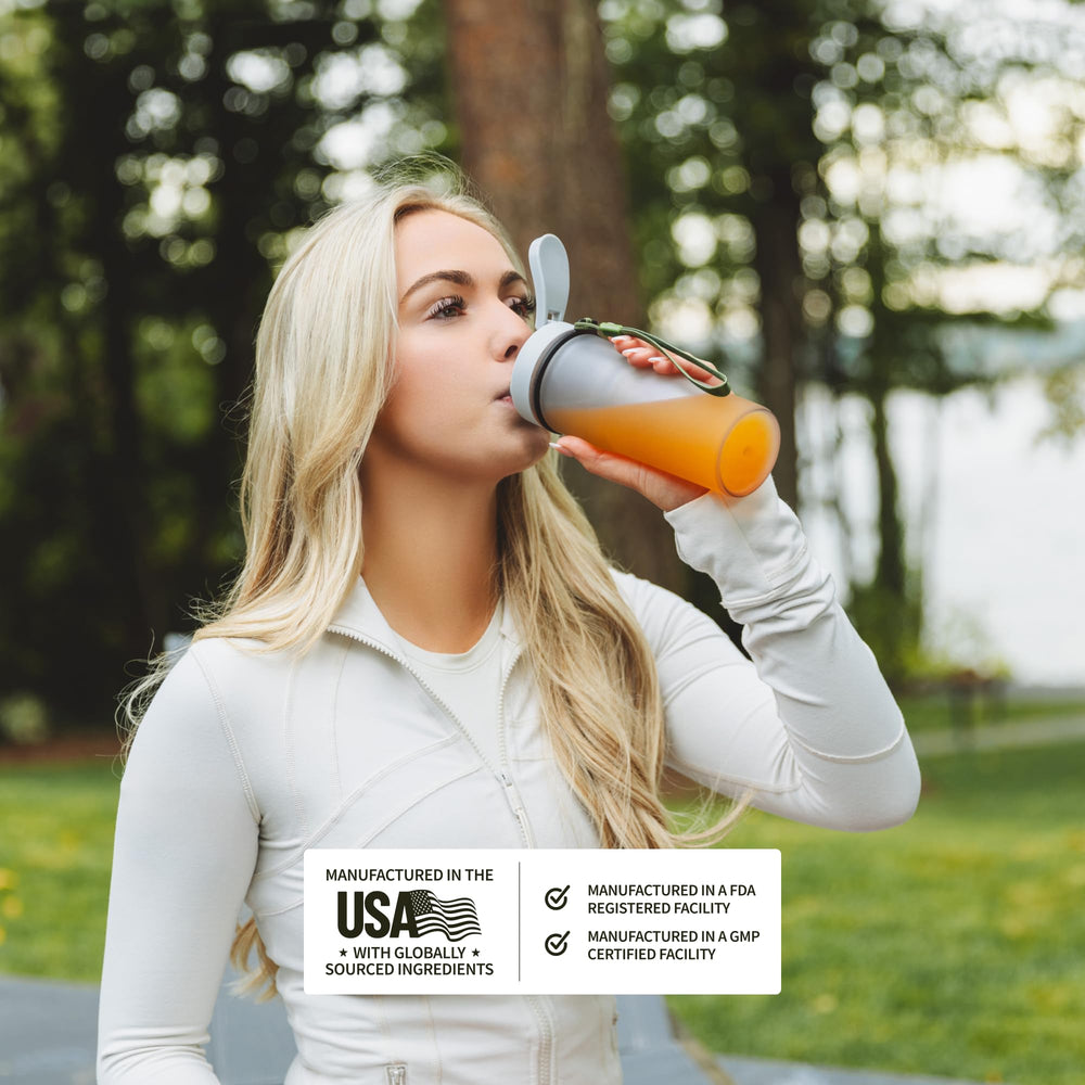 Nutrition facts panel on Snap Supplements BCAA bottle