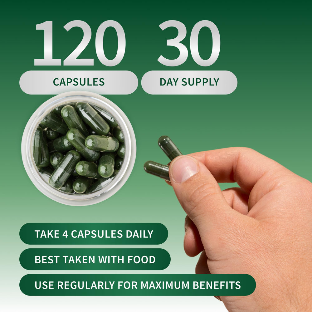 Nutrition facts panel for the supplement