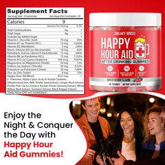 Three Sneaky Booze gummies illustrating daily dose suggestion.