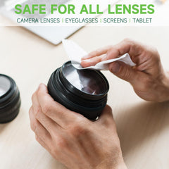Glasses cleaning wipes safe for eyeglasses lenses