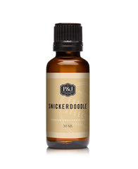 Amber bottle of Snickerdoodle scented oil 30ml with euro dropper cap