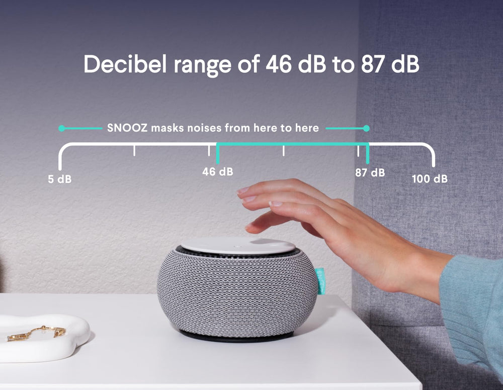 SNOOZ compact dimensions aid bedside setup.