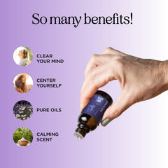 Cedarwood and vetiver notes in Snooze Blend diffuser oil