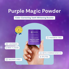 Packaging and branding of SNOW Purple Magic Powder