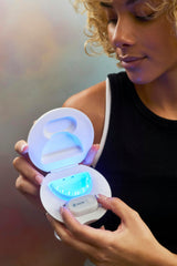Snow Diamond kit in use showing LED mouthpiece and wand