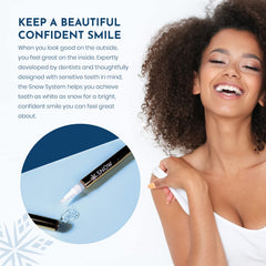 At-home whitening session showing professional-level results