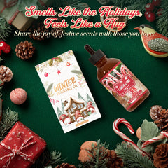 Aromatherapy spa setup featuring SNOWSEN Candy Cane essential oil