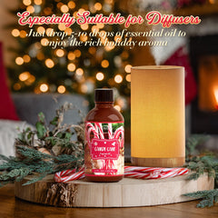 Soap and bath bombs scented with SNOWSEN Candy Cane essential oil