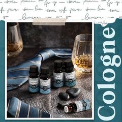Azure Mystique essential oil bottle from SNOWSEN Cologne Set