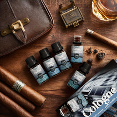 SNOWSEN Cologne Essential Oil Set gift box with amber bottles