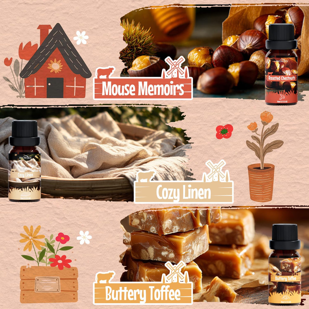 Snowsen diffuser oil set: Buttery Toffee scent