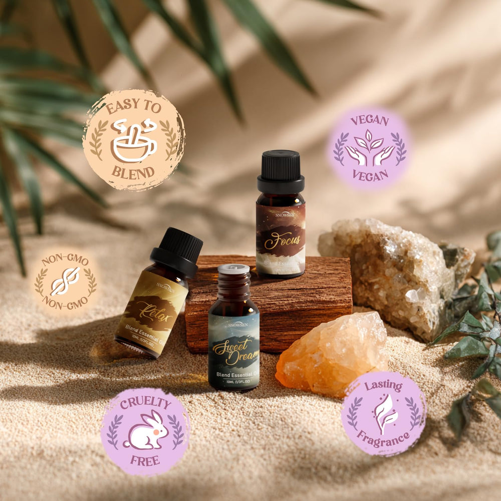 Happy essential oil blend bottle