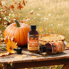 DIY pumpkin pie scented candle making with fragrance oil